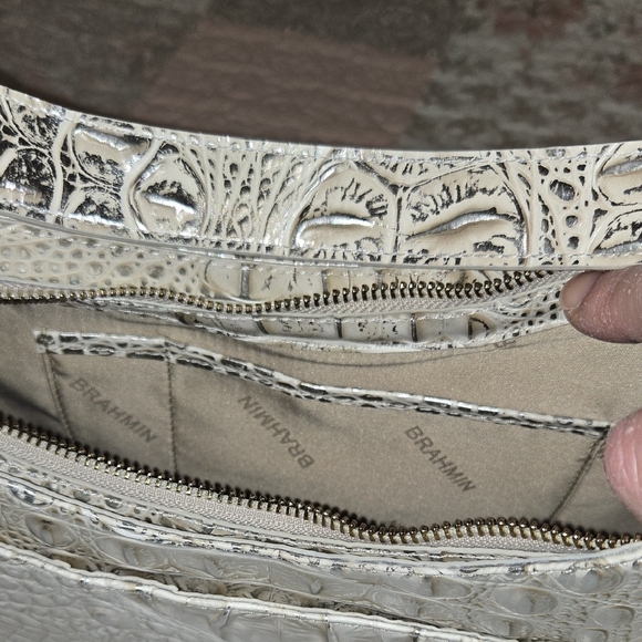 Brahmin Abbott Shoulder Bag In Ivory Dream Melbourne. NWT - Picture 13 of 16